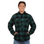 SawyerFlannelShirtPine-CharcoalFront
