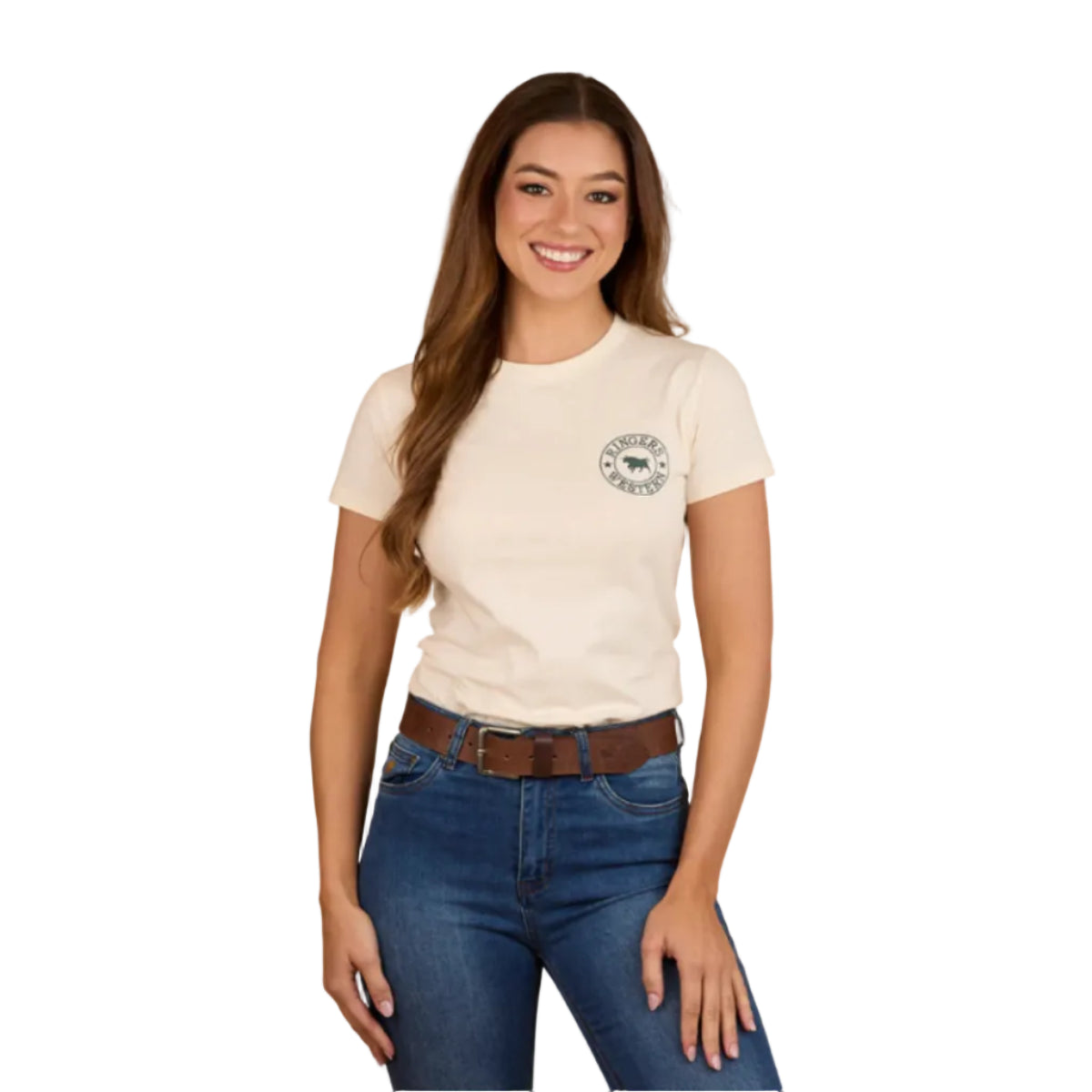 SignatureBullTeeOffWhiteFront