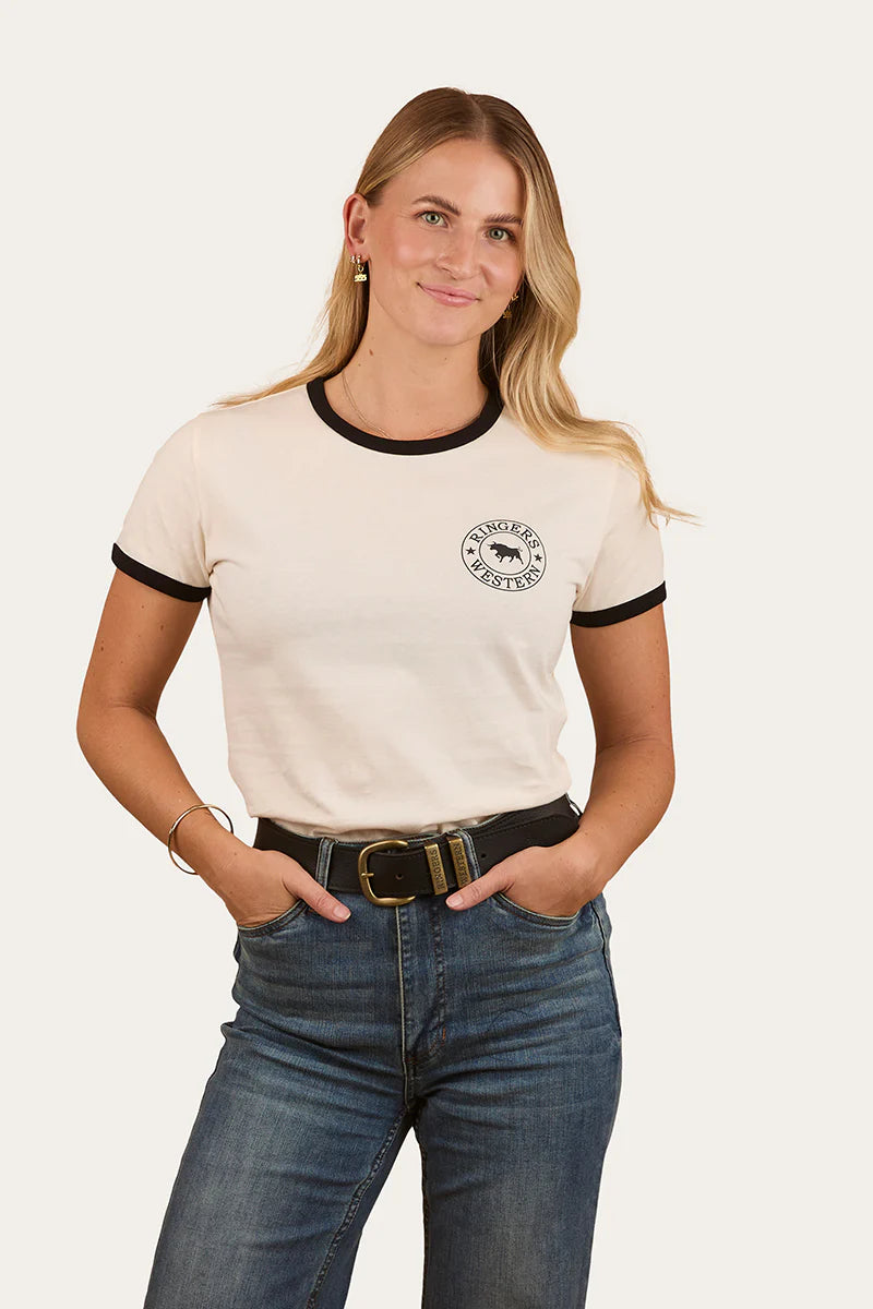 Signature Bull Womens Ringers T-Shirt