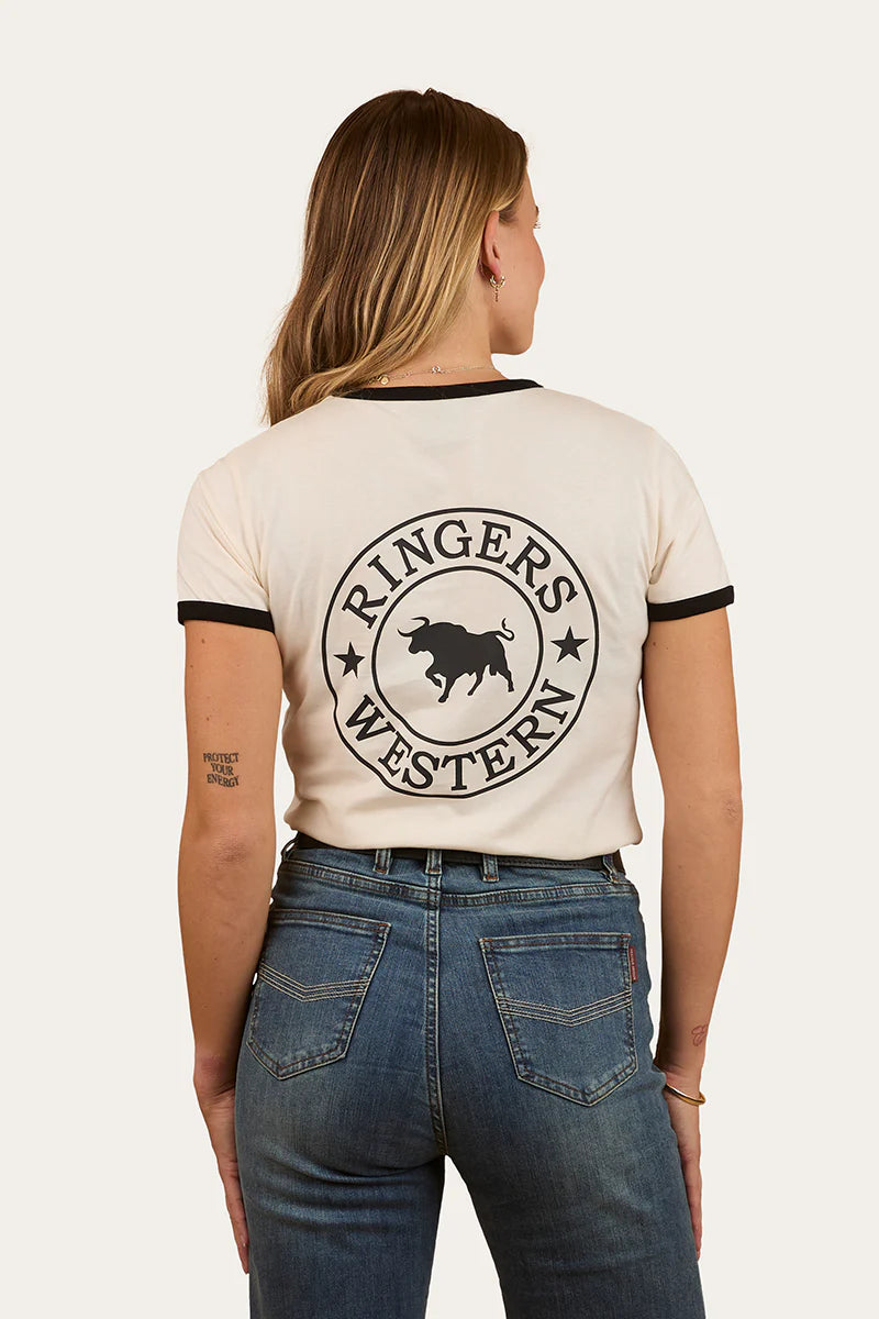 Signature Bull Womens Ringers T-Shirt