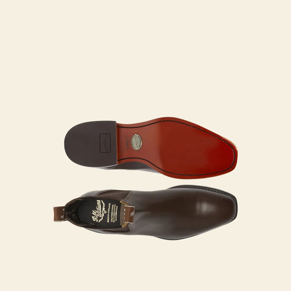 Signature Craftsman boot – dark tan veal calf leather
