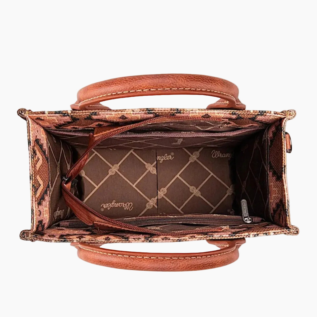 SouthwesternCrossbodyBagBrownInside
