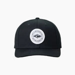 StaplerSnapbackCapBlackFront