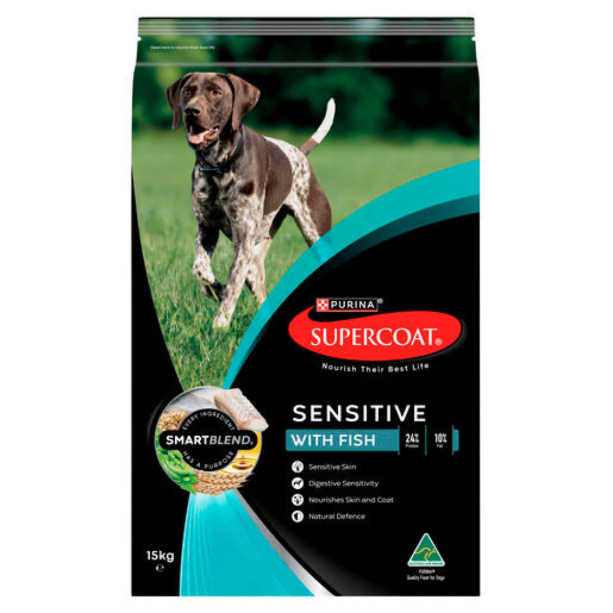 Supercoat Adult Sensitive Fish 15kg