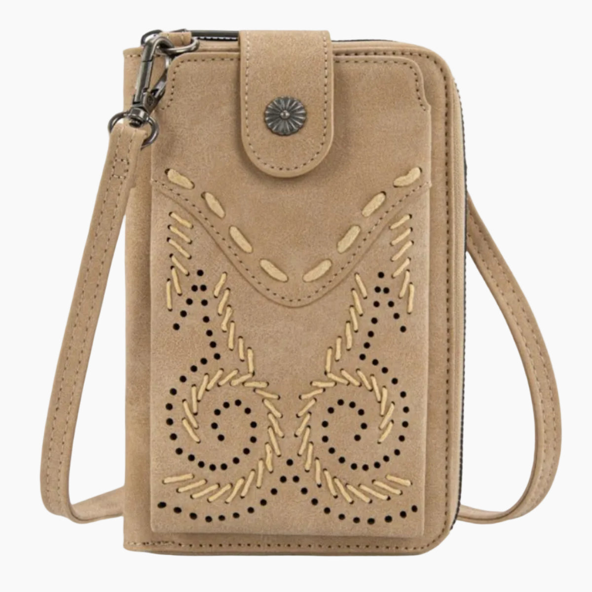SwirlPhoneWalletBagNaturalFront