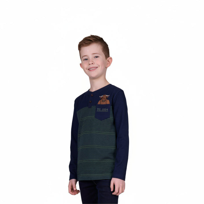 Thomas Cook Boy’s Benny Henley 1-POCKET LONG SLEEVE TEE