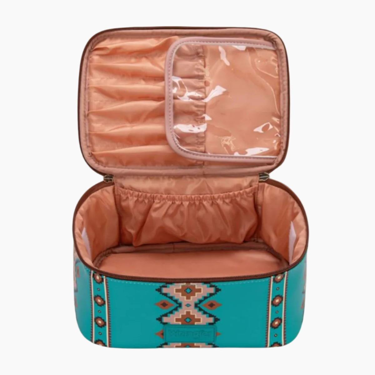 TravelCosmeticBagTurquoiseInside