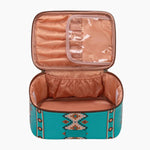 TravelCosmeticBagTurquoiseInside