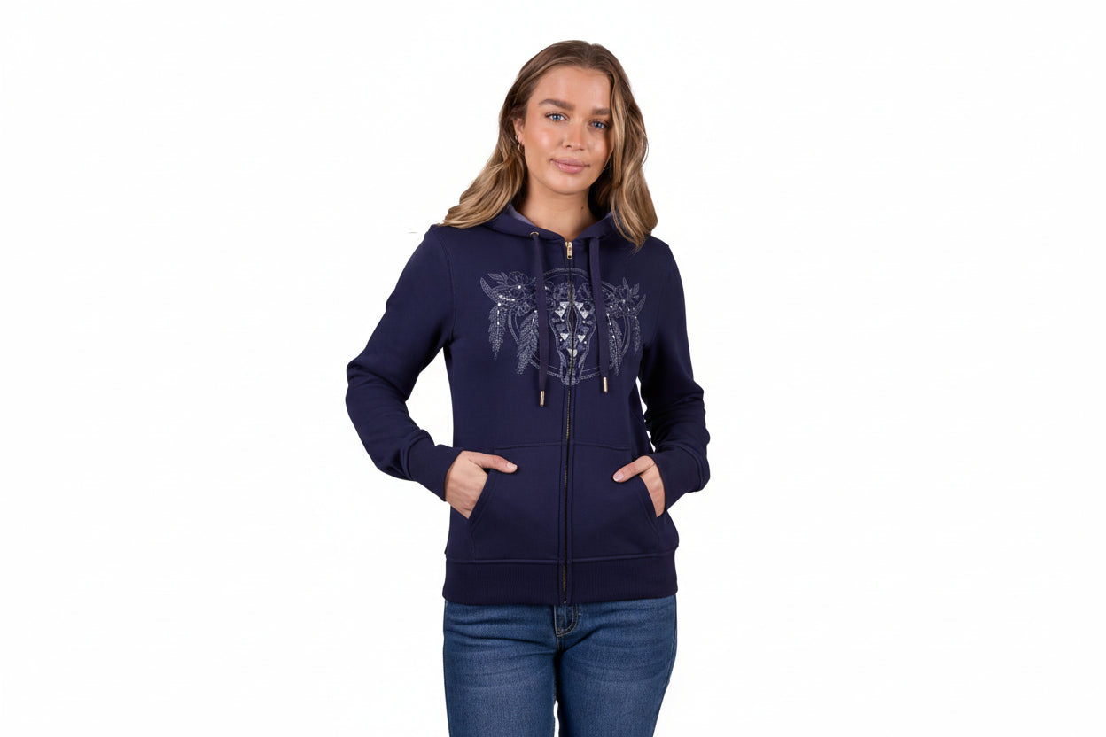 WOMEN'S EDNA ZIP THROUGH HOODIE