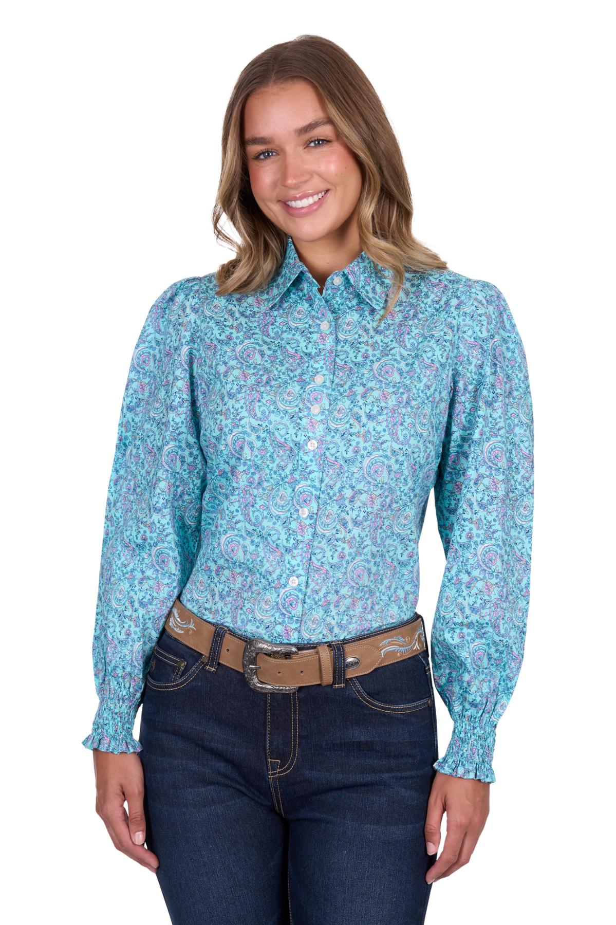 WOMEN’S RILEY PRINT LONG SLEEVE SHIRT