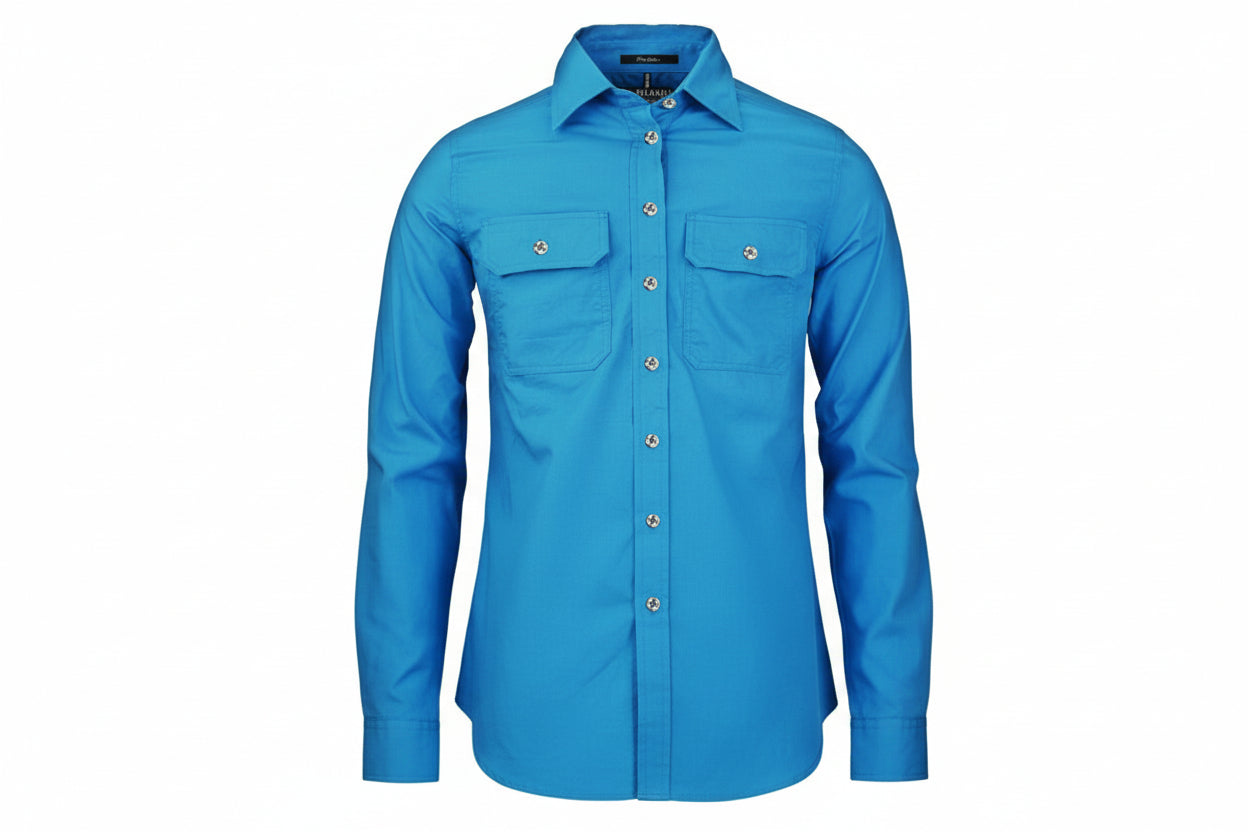 Women's Pilbara Shirt - Open Front - Long Sleeve