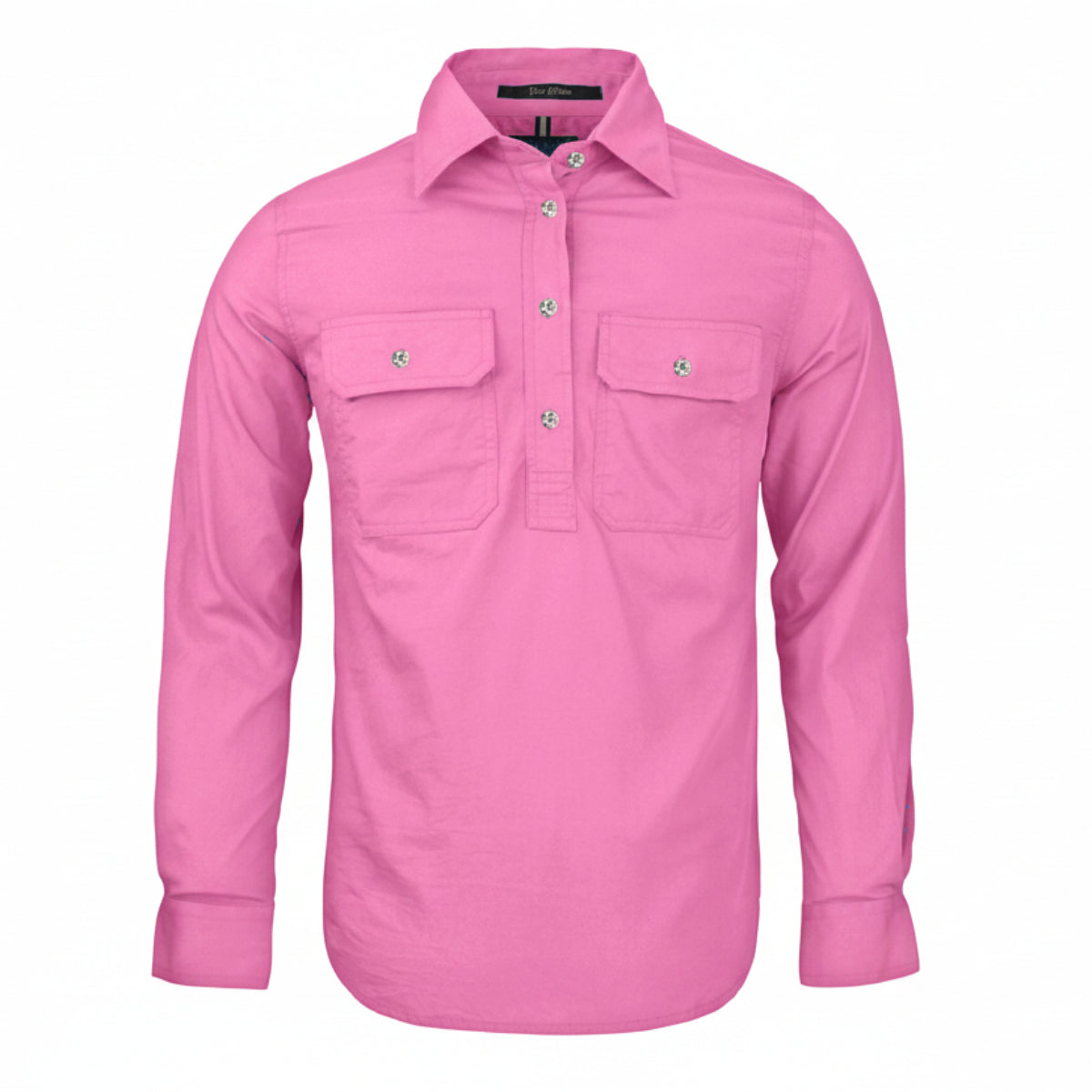 WomensClosedFrontLSShirtBlush