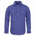 WomensClosedFrontLSShirtLavender