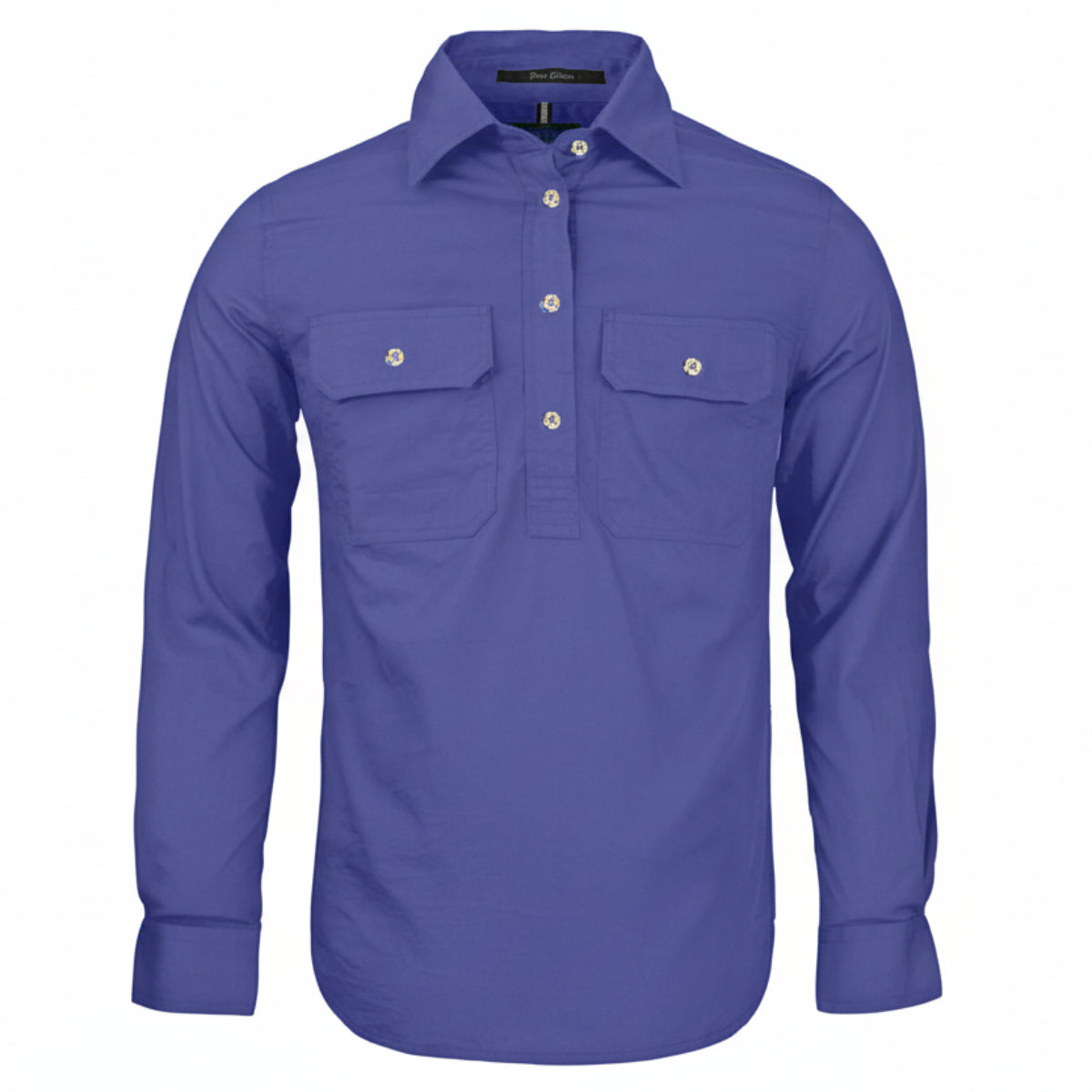 WomensClosedFrontLSShirtLavender