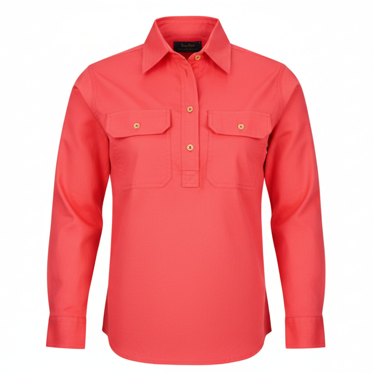 WomensClosedFrontLSShirtWatermelon
