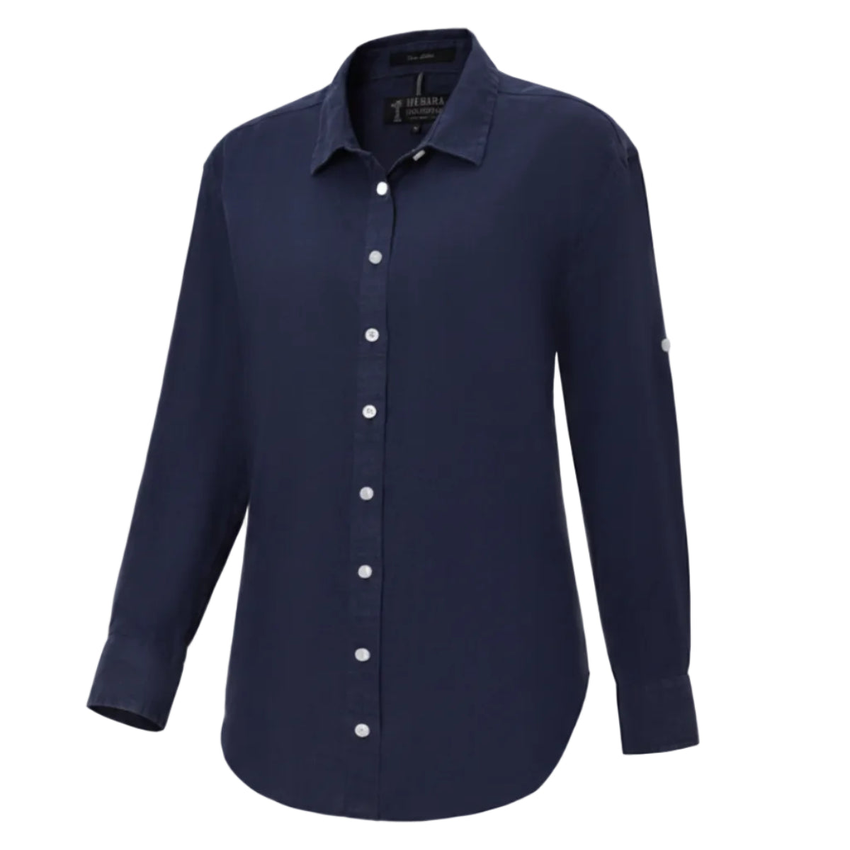 WomensFlorenceLinenShirtNavy