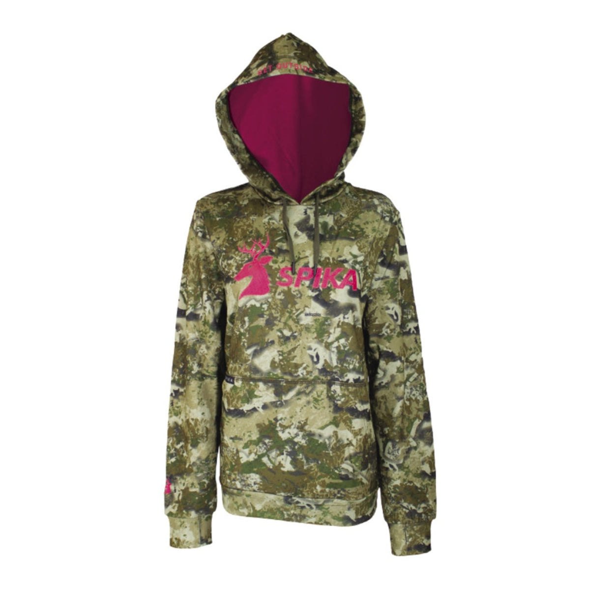 WomensGOClassicHoodieBiarriCamoFront