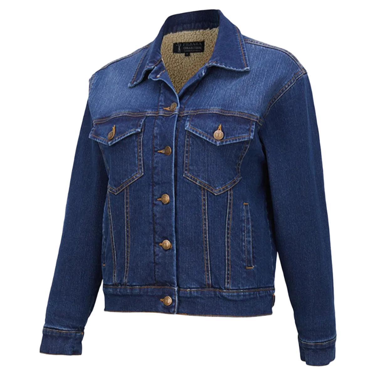 WomensLaurenSherpaJacketRMPC165DarkIndigo