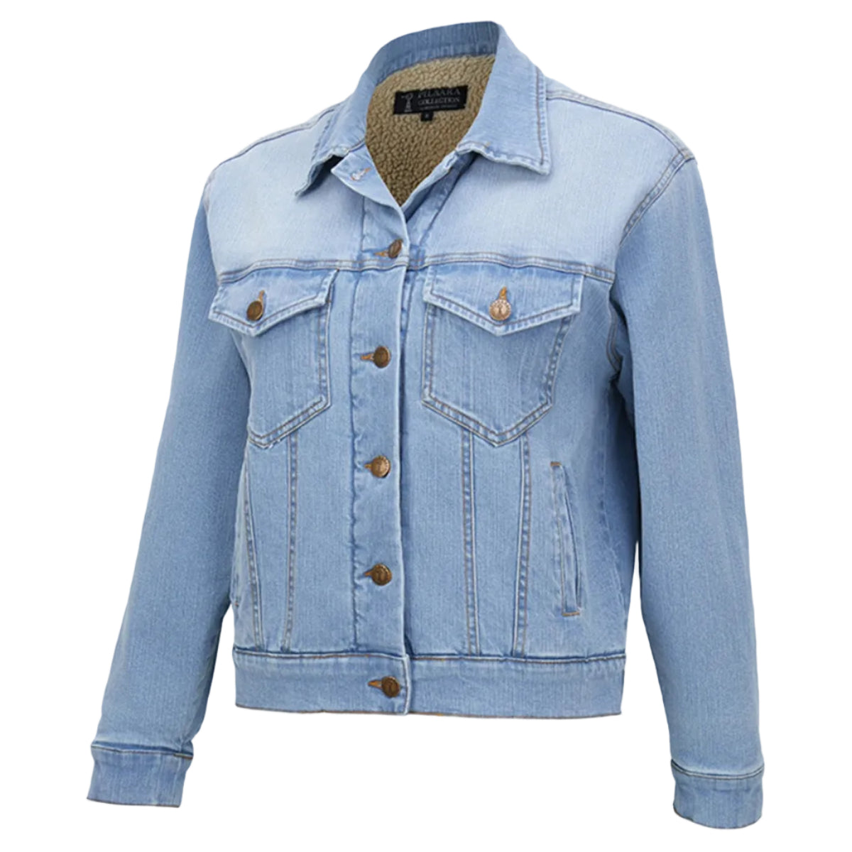 WomensLaurenSherpaJacketRMPC165LightIndigo