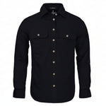 WomensOpenFrontLLShirtBlack
