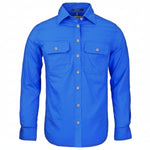 WomensOpenFrontLLShirtCoboltBlue