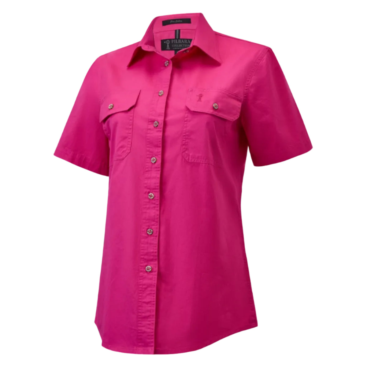 WomensOpenFrontSSShirtHotPink