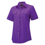 WomensOpenFrontSSShirtPurple