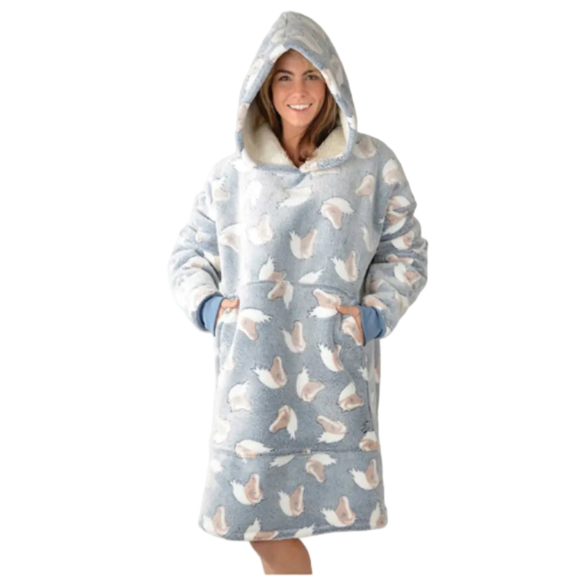 WomensSnuggleHoodieBlue