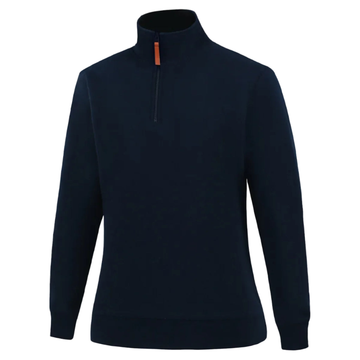 WomensZipperFleecePulloverFrenchNavy