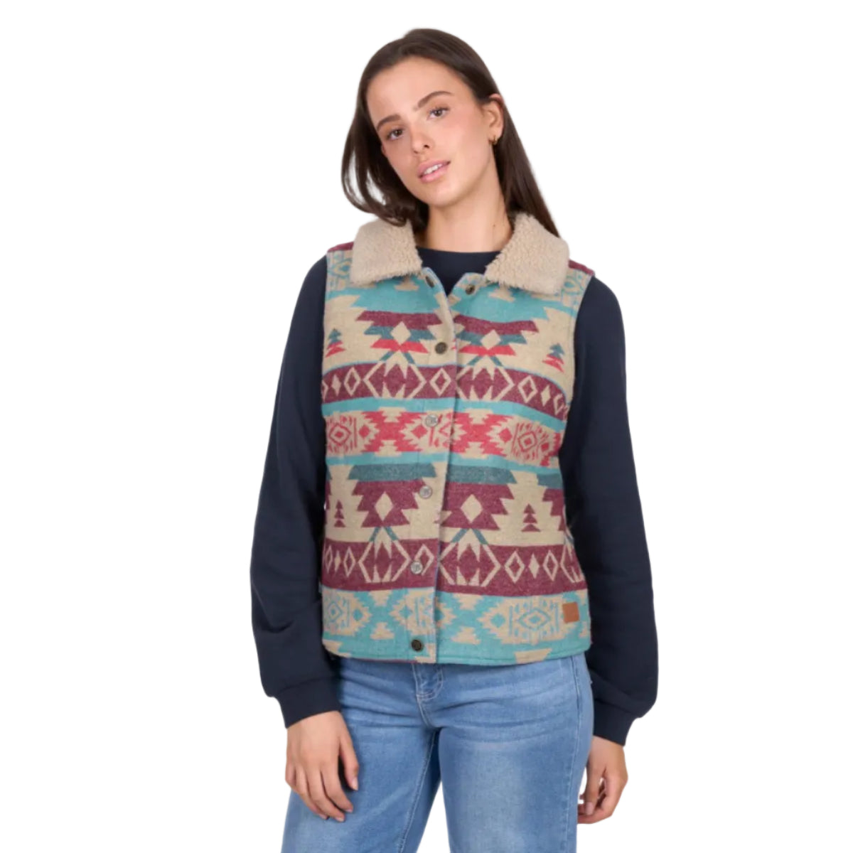 X6W2602570DixieRevsVestAztecFront