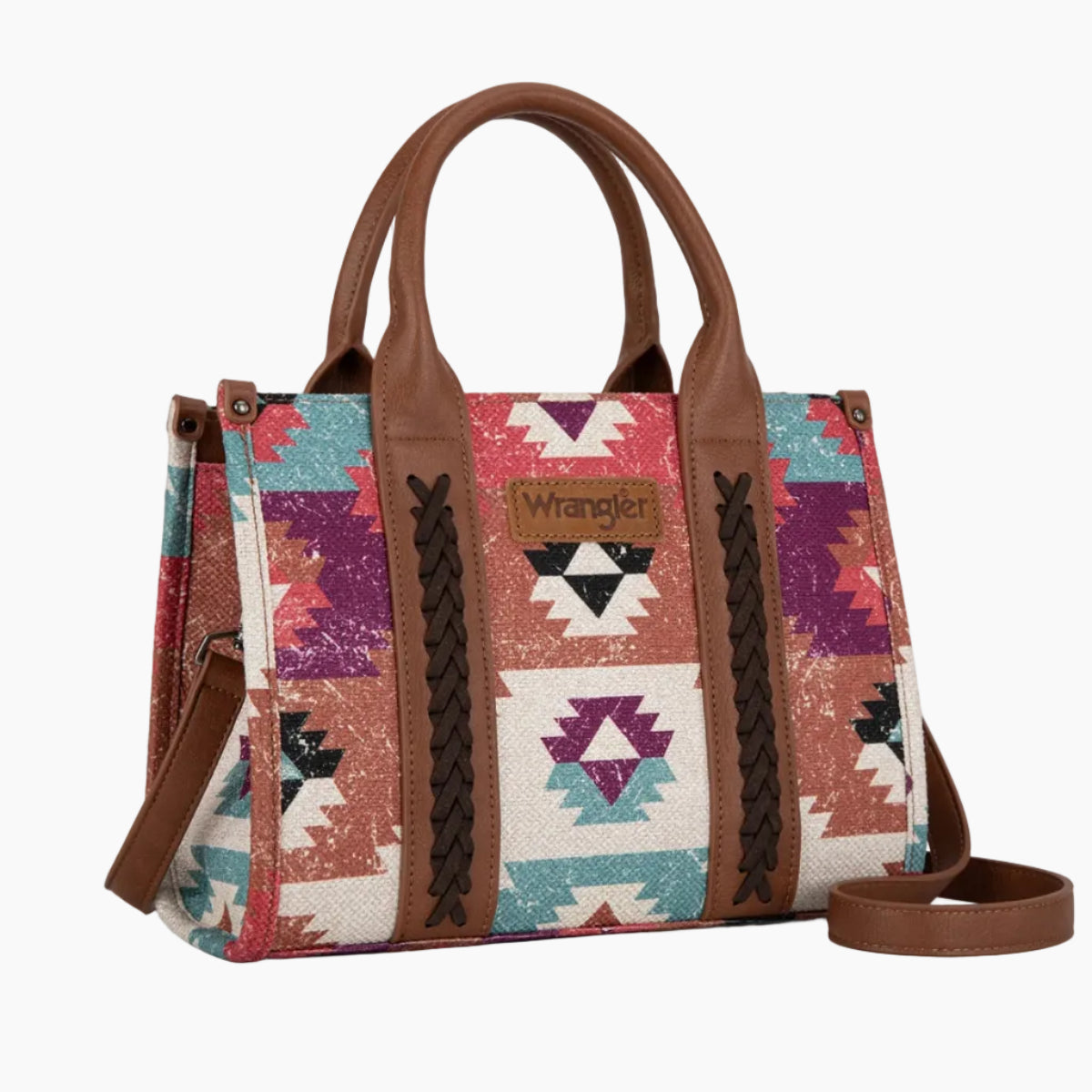 ZenaAztecCrossbodyBagCoffeeFront