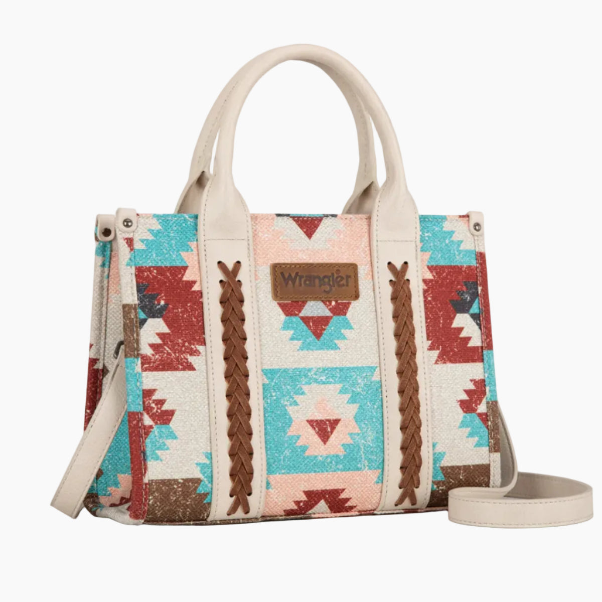 ZenaAztecCrossbodyBagNaturalFront