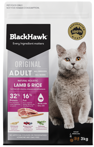 Black Hawk Feline Lamb and Rice 3kg