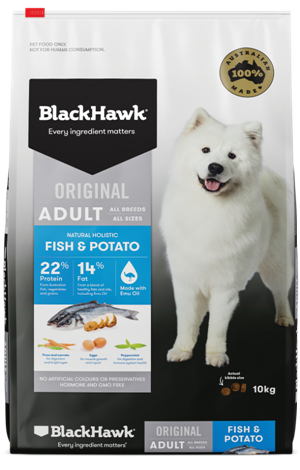Black Hawk Fish + Potato Holistic ADULT Formula 20kg