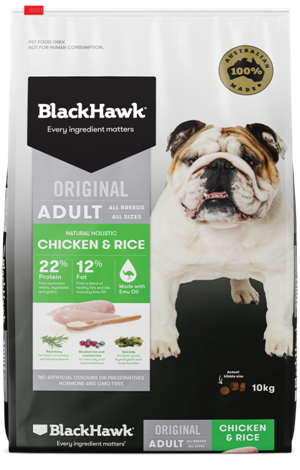 Black Hawk Original Chicken + Rice Holistic ADULT Formula 20kg