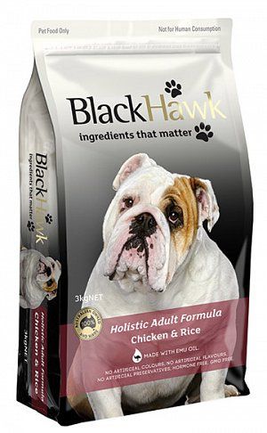 Black Hawk Original Chicken and Rice Holistic ADULT Formula 3kg