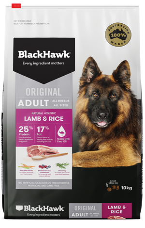 Black Hawk Original Lamb +amp Rice Holistic ADULT Formula 3kg