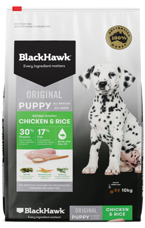 Black Hawk Puppy Chicken +amp Rice 3kg