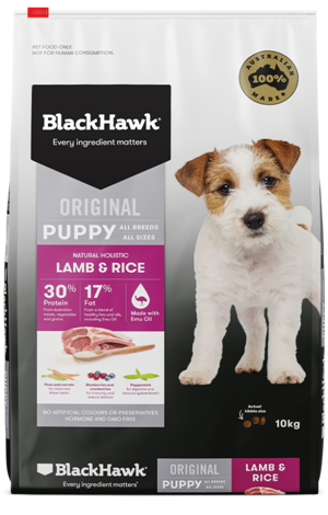 Black Hawk Puppy Lamb +amp Rice 10kg