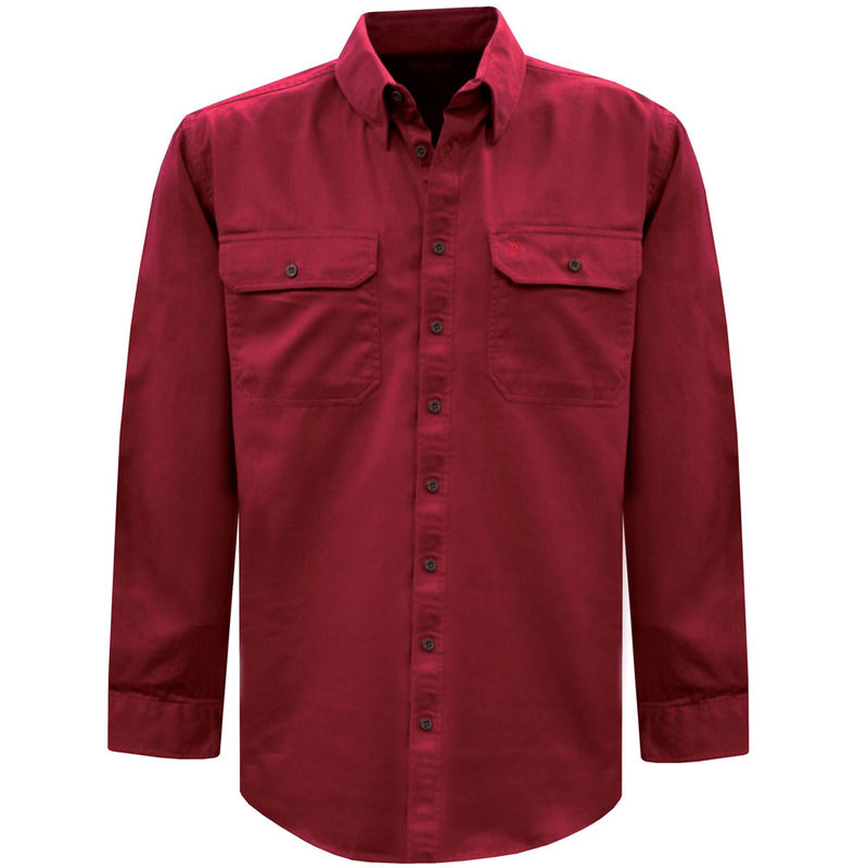 Thomas Cook Mens Light Drill 2PK LS Red Shirt 