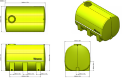 1 TTi   AquaTrans Tank 13000L   20 Year Warranty