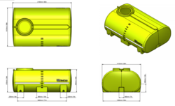 1 TTi   AquaTrans Tank 2000L   20 Year Warranty