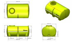 1 TTi   AquaTrans Tank 3000L   20 Year Warranty