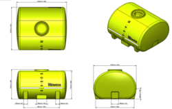 1 TTi   AquaTrans Tank 600L   20 Year Warranty