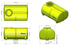 1 TTi   SumpTrans Tank 2000L   Pin Mount