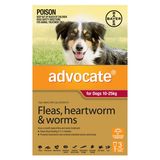 Advocate   RED LARGE DOGS 10 25KG 3 PACK 