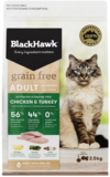 Black Hawk Feline Grain Free Chicken and Turkey 25kg 