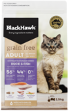Black Hawk Feline Grain Free Duck & Fish 2.5kg 