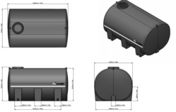 DieselCadet 10000L   Free Standing Tank