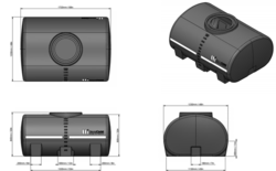 DieselCadet 1200L   Free Standing Tank